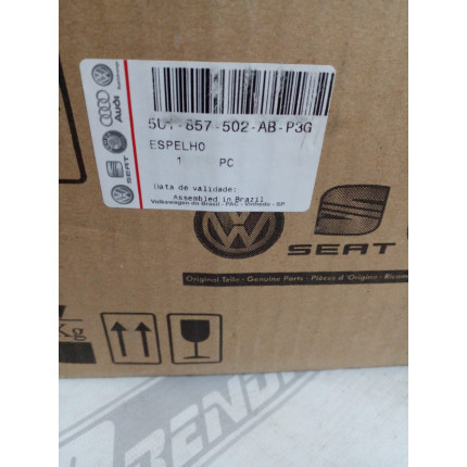 Retrovisor Direito VW Gol-Voyage G5 Elétrico com Capa Vw-09 Ano 2009 2010 2011 2012 2013 - Novo