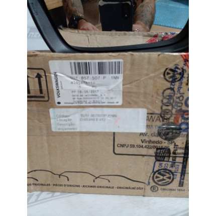 Retrovisor Esquerdo VW Gol-Saveiro Elétrico sem Capa Vw-10 Ano 2012 2013 2014 2015 2016 - Novo