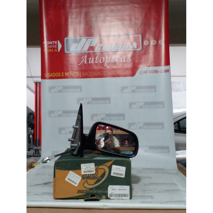 Retrovisor Direito VW Gol G3-G4 Manual com Capa Vw-11 Ano 1999 2000 2001 2002 2003 2004 2005 2006 2007 2008 2009 - Novo
