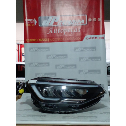 Farol Direito VW Nivus Mácara Negra com Led Vw-59 Ano 2021 2022 - Usado
