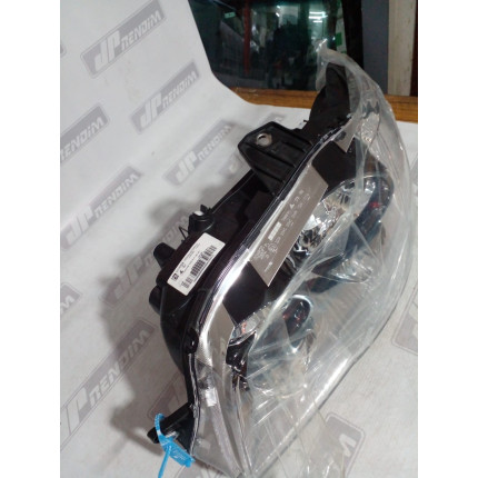 Farol Esquerdo Fiat Palio-Siena-Strada Máscara Metalizada Canhão Negro Fi-51 Ano 2004 2005 2006 2007 2008 2009 2010 a 2014 - Novo