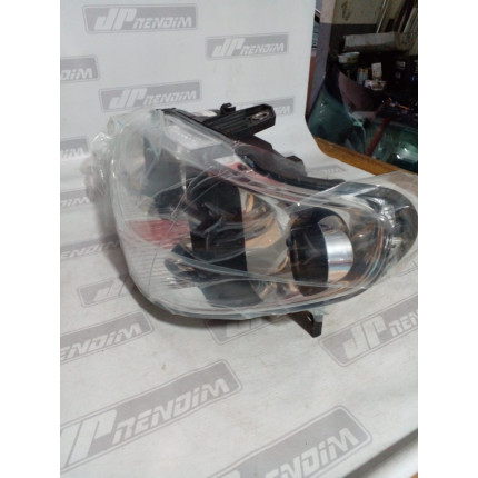 Farol Esquerdo Fiat Palio-Siena-Strada Máscara Metalizada Canhão Negro Fi-51 Ano 2004 2005 2006 2007 2008 2009 2010 a 2014 - Novo