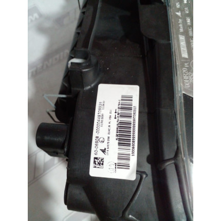 Farol Esquerdo Fiat Palio-Siena-Strada Máscara Metalizada Canhão Negro Fi-51 Ano 2004 2005 2006 2007 2008 2009 2010 a 2014 - Novo
