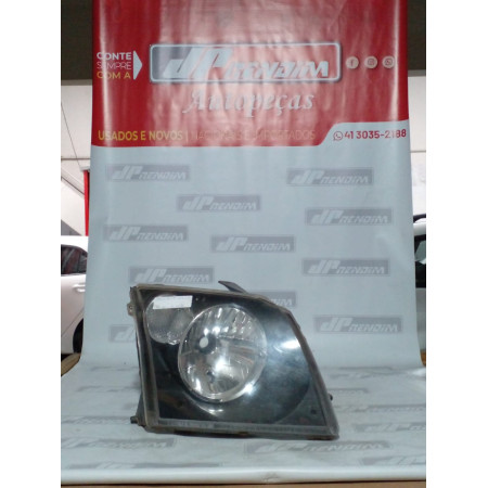 Farol Direito Ford Ecosport Máscara Negra Fo-50 Ano 2003 2004 2005 2006 2007 - Usado