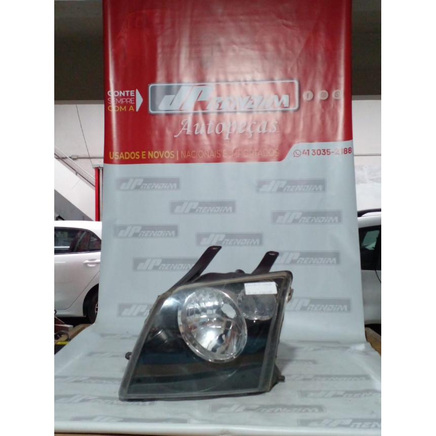 Farol Esquerdo Ford Ecosport Máscara Negra Fo-51 Ano 2003 2004 2005 2006 2007 - Usado