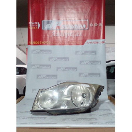 Farol Esquerdo Ford Cromado Fo-53 Ano 2008 2009 2010 2011 2012 - Usado