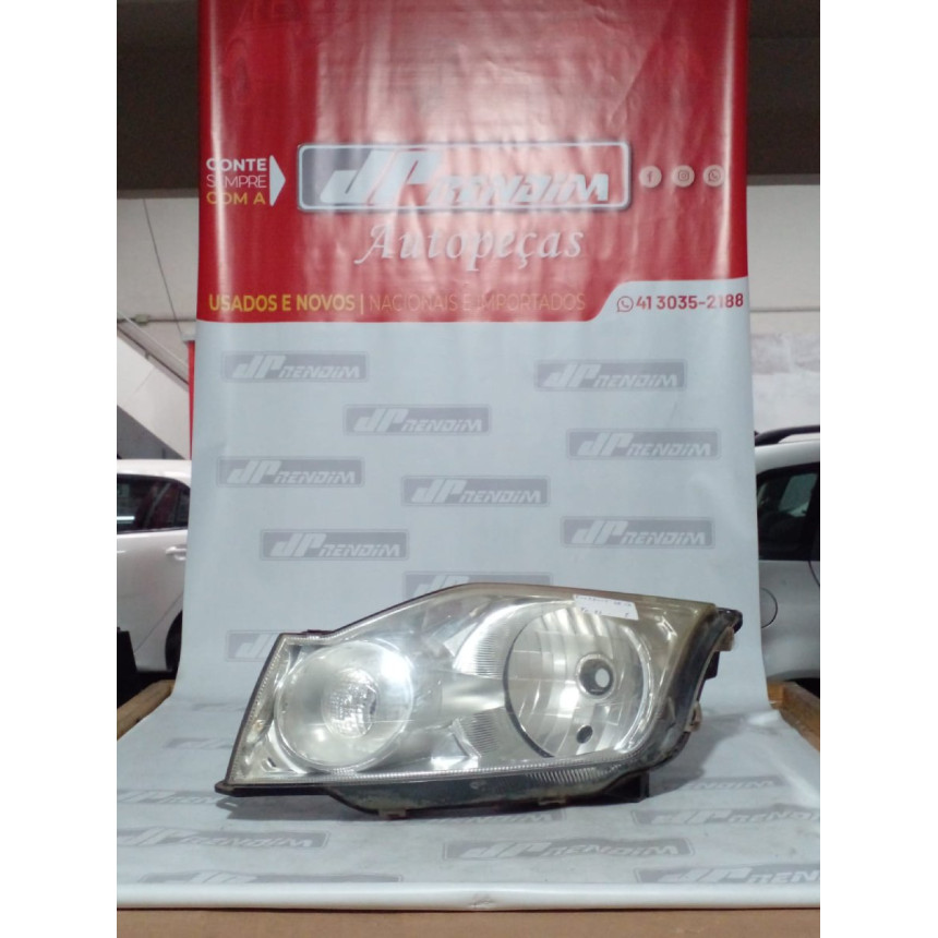 Farol Esquerdo Ford Cromado Fo-53 Ano 2008 2009 2010 2011 2012 - Usado