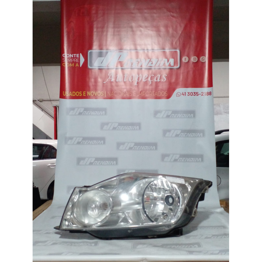 Farol Esquerdo Ford Ecosport Cromado Fo-54 Ano 2008 2009 2010 2011 2012 - Usado