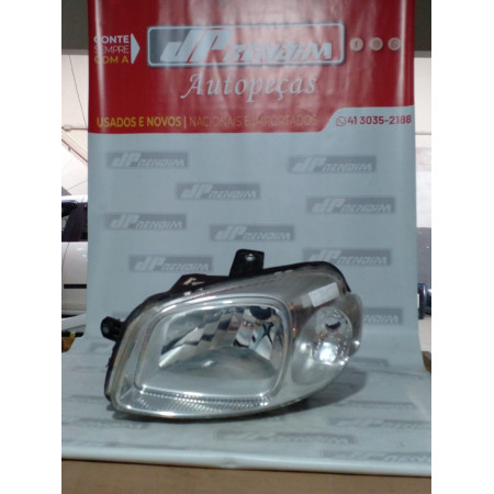 Farol Esquerdo Fiat Uno Way -Vivace Cromado Fi-52 Ano 2012 2013 2014 2015 - Usado