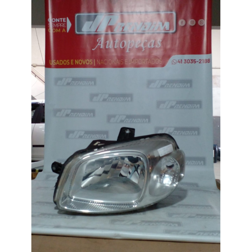 Farol Esquerdo Fiat Uno Way -Vivace Cromado Fi-52 Ano 2012 2013 2014 2015 - Usado