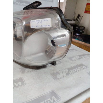 Farol Esquerdo Fiat Uno Way -Vivace Cromado Fi-52 Ano 2012 2013 2014 2015 - Usado