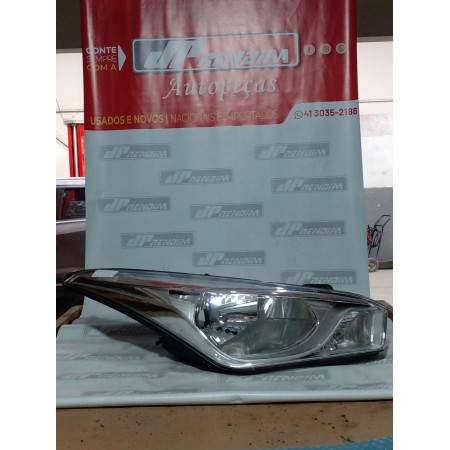Farol Direito Hyundai HB20 Cromado Hy-23 Ano 2012 2013 2014 2015 2016 - Usado