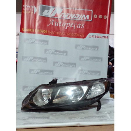 Farol Esquerdo Honda New Civic H-30 Ano 2007 2008 2009 2010 2011 - Usado