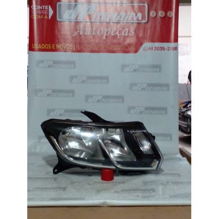 Farol Direito Renault Sandero-Logan Re-50 Ano 2014 2015 2016 2017 2018 2019 2020 - Usado