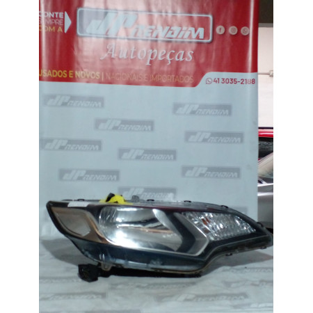 Farol Direito Honda New Fit sem Led H-32 Ano 2015 2016 2017 2018 2019 - Usado
