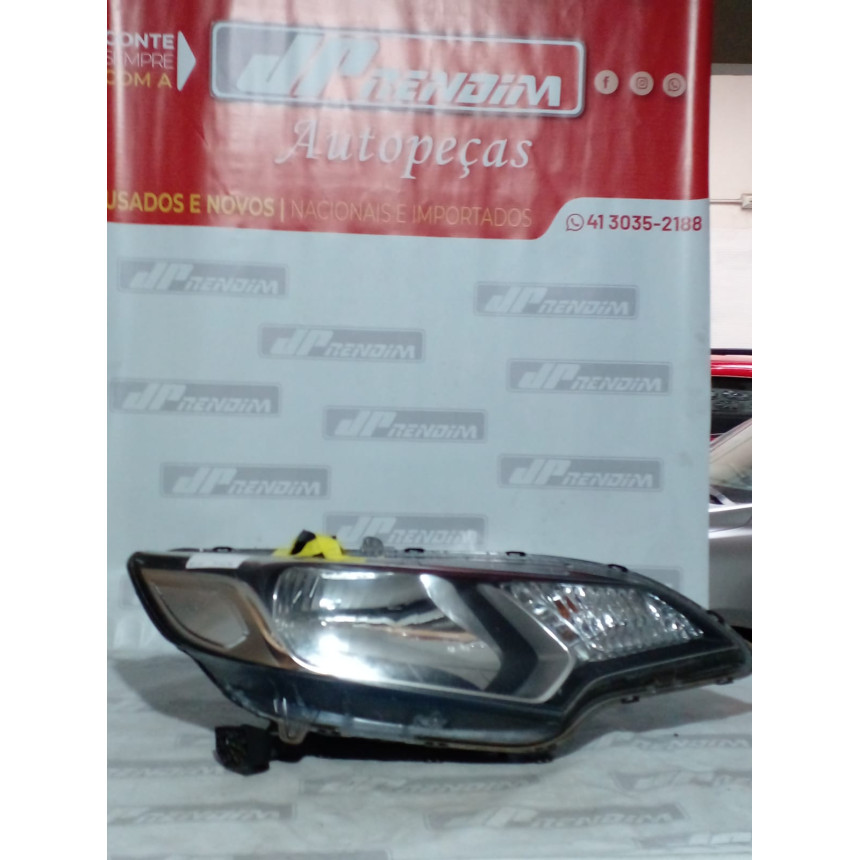Farol Direito Honda New Fit sem Led H-32 Ano 2015 2016 2017 2018 2019 - Usado