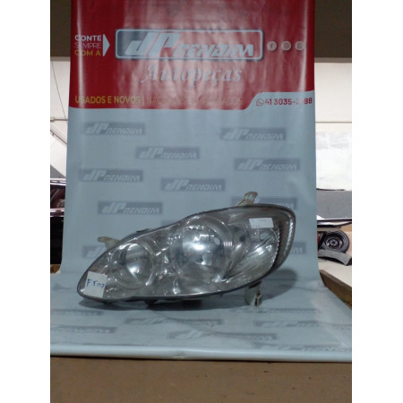 Farol Esquerdo Toyota Corolla Fielder T-07 Ano 2003 2004 2005 2006 2007 2008 - Usado