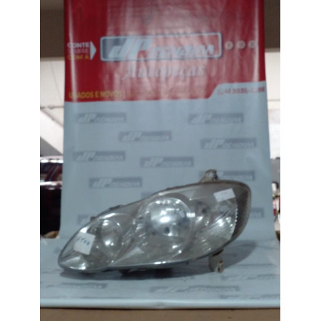 Farol Esquerdo Toyota Corolla Fielder T-08 Ano 2003 2004 2005 2006 2007 2008 - Usado