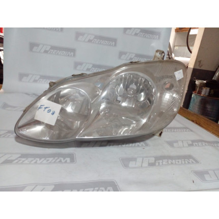 Farol Esquerdo Toyota Corolla Fielder T-08 Ano 2003 2004 2005 2006 2007 2008 - Usado