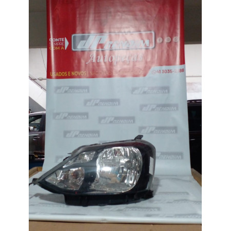 Farol Esquerdo Toyota Etios Máscara Negra T-24 Ano 2018 2019 2020 2021 - Usado