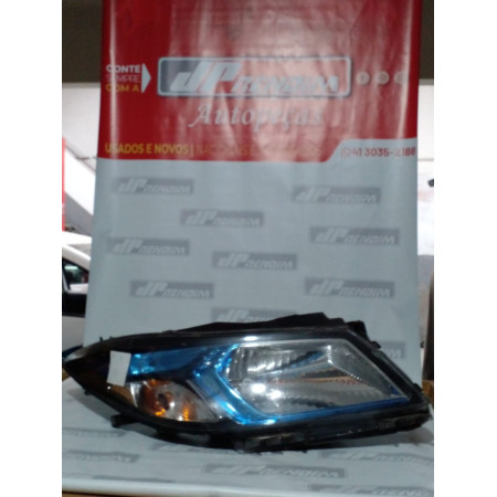 Farol Direito Chevrolet Ônix-Prisma Lente Azul C-17 Ano 2013 2014 2015 2016 2017 2018 2019 - Usado