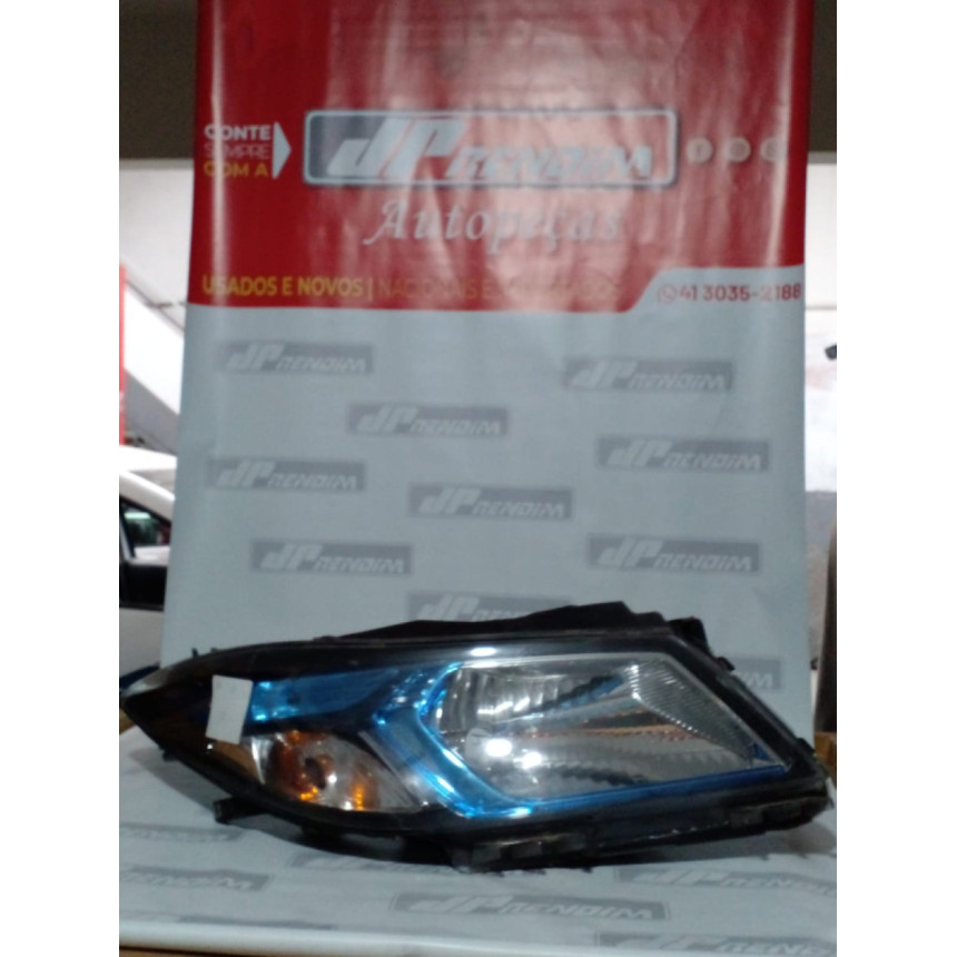 Farol Direito Chevrolet Ônix-Prisma Lente Azul C-17 Ano 2013 2014 2015 2016 2017 2018 2019 - Usado