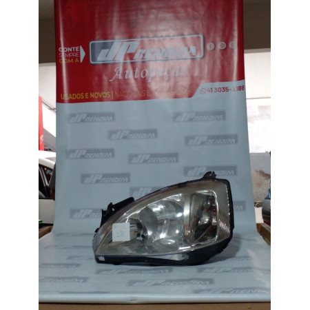 Farol Esquerdo Chevrolet Corsa Joy C-18 Ano 2003 2004 2005 2006 2007 a 2012 - Usado