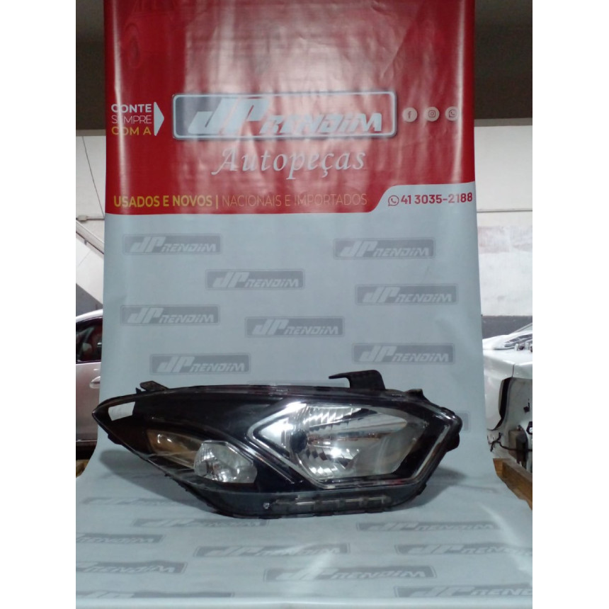 Farol Direito Chevrolet Ônix-Prisma C/ Led C-25 Ano 2017 2018 2019 - Usado