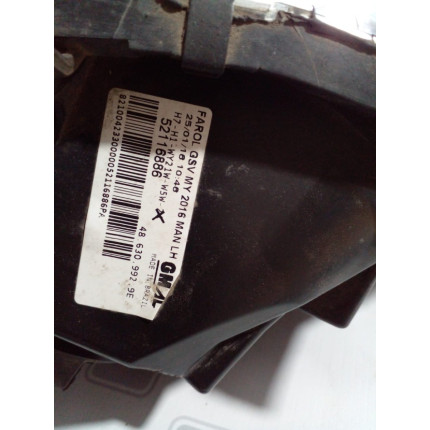 Farol Esquerdo Chevrolet Cobalt Máscara Negra C-45 Ano 2016 2017 2018 2019 - Usado