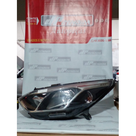 Farol Esquerdo Chevrolet Cobalt Máscara Negra C-45 Ano 2016 2017 2018 2019 - Usado