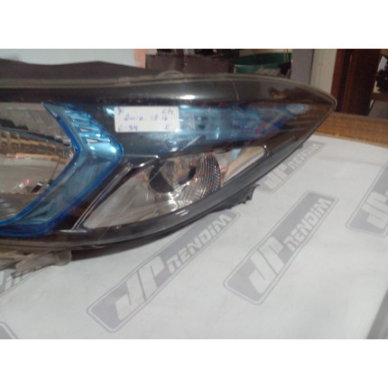 Farol Esquerdo Chevrolet Ônix-Prisma Lente Azul C-54 Ano 2012 2013 2014 2015 2016 - Usado