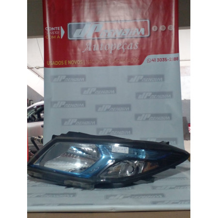 Farol Esquerdo Chevrolet Ônix-Prisma Lente Azul C-54 Ano 2012 2013 2014 2015 2016 - Usado