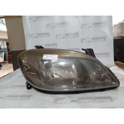 Farol Direito Chevrolet Celta-Prisma Máscara Cinza C-65 Ano 2006 2007 2008 2009 2010 2011 a 2015 - Usado