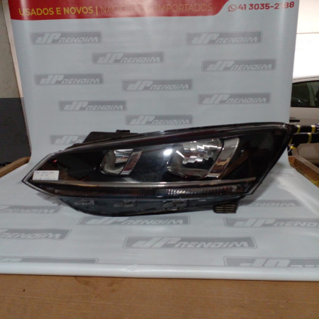 Farol Esquerdo VW Fox-Spacefox C/ Led - Vw-08 - Ano 2015 2016 2017 2018 2019 - Usado