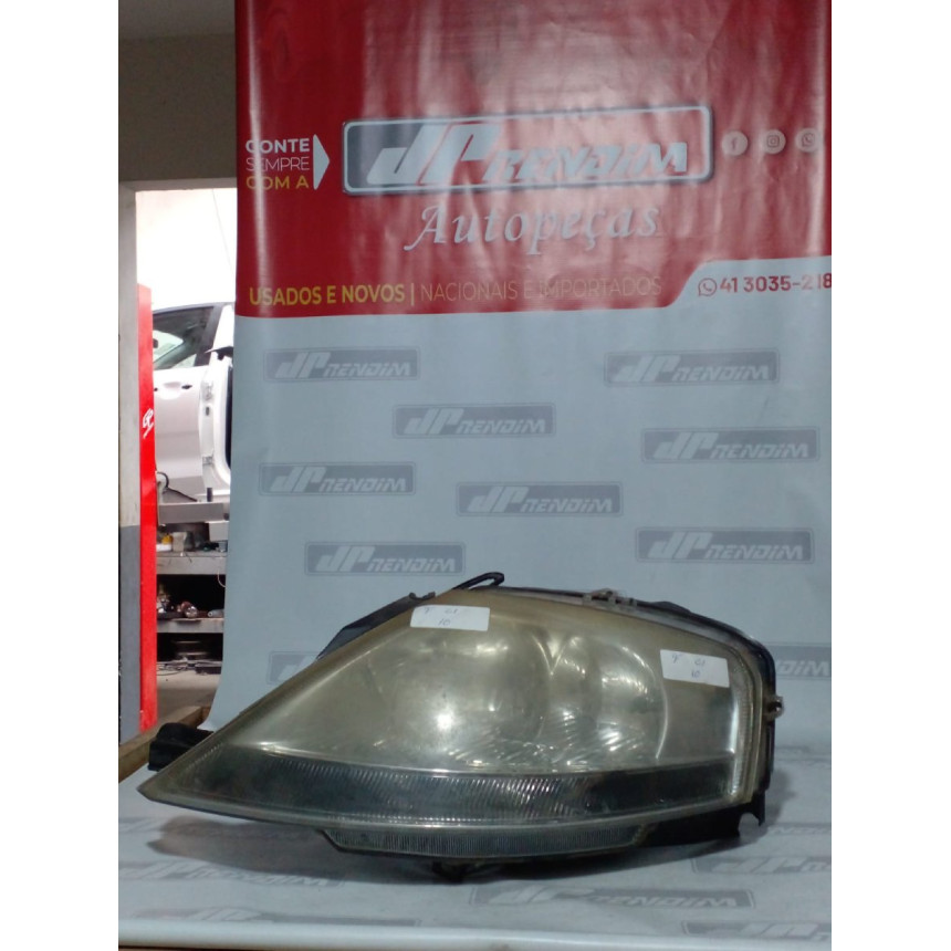 Farol Esquerdo Citroen C3 Ci-10 Ano 2003 2004 2005 2006 2008 2009 2010 - Usado