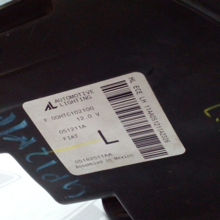 Farol Esquerdo Fiat 500 Fi-17 Ano 2010 2011 2012 2013 2014 2015 2016 2017 - Usado