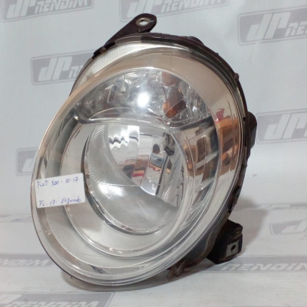 Farol Esquerdo Fiat 500 Fi-17 Ano 2010 2011 2012 2013 2014 2015 2016 2017 - Usado