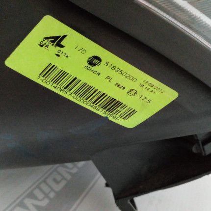 Farol Esquerdo Fiat Doblô Máscara Negra Fi-18 Ano 2010 2011 2012 2013 2014 - Usado
