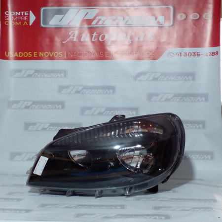 Farol Esquerdo Fiat Doblô Máscara Negra Fi-18 Ano 2010 2011 2012 2013 2014 - Usado