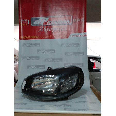 Farol Esquerdo Fiat Uno Way Máscara Negra Fi-30 Ano 2016 2017 2018 2019 2020 - Usado