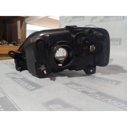 Farol Direito Renault Logan Máscara Cinza Re-06 Ano 2006 2007 2008 2009 2010 - Usado