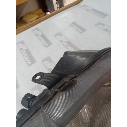 Farol Direito Renault Logan Máscara Cinza Re-06 Ano 2006 2007 2008 2009 2010 - Usado