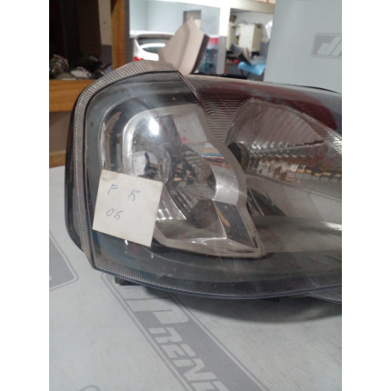 Farol Direito Renault Logan Máscara Cinza Re-06 Ano 2006 2007 2008 2009 2010 - Usado