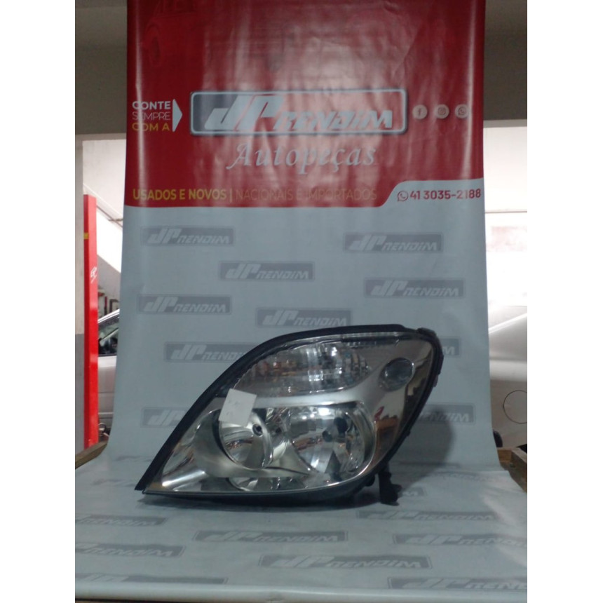 Farol Esquerdo Renault Scenic Re-13 Ano 1999 2000 2001 2002 2003 2004 2005 - Usado