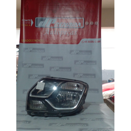 Farol Esquerdo Renault Dustert-Oroch Re-20 Ano 2016 2017 2018 2019 2020 - Usado