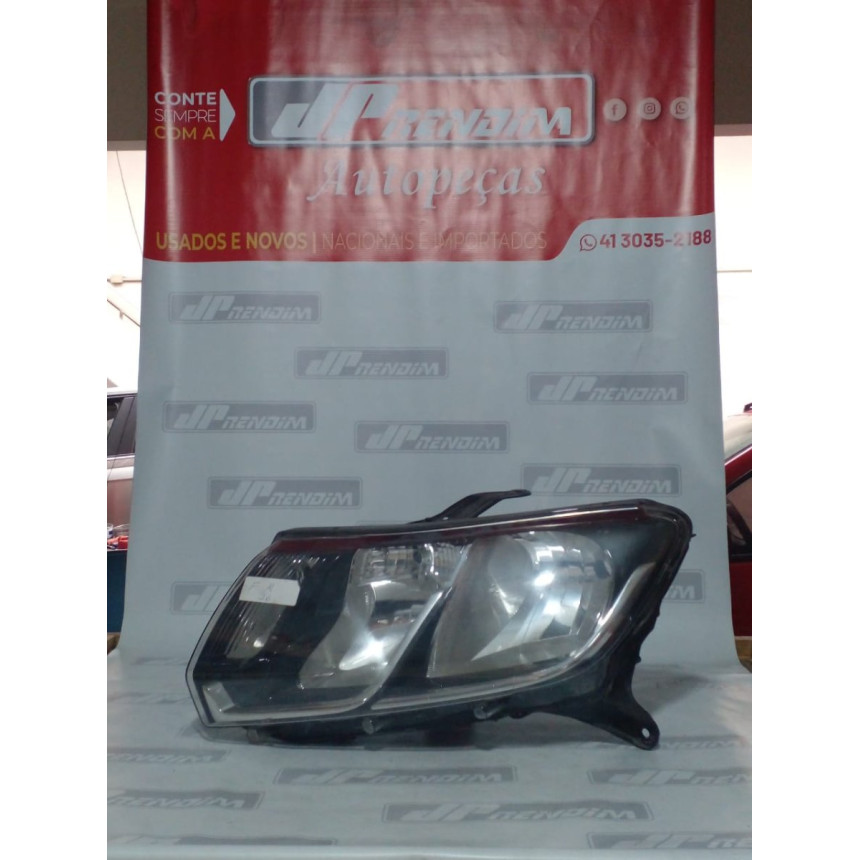 Farol Esquerdo Renault Sandero-Logan Re-26 Ano 2014 2015 2016 2017 2018 2019 2020 - Usado