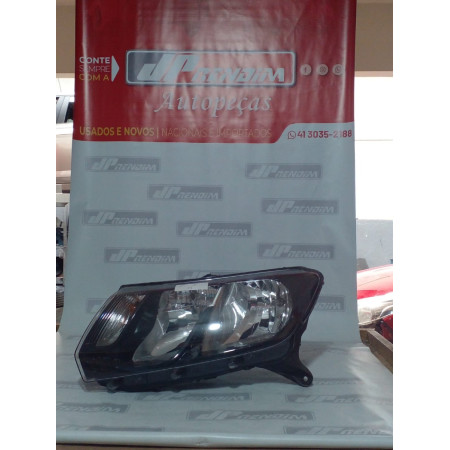 Farol Esquerdo Renault Sandero-Logan Re-33 Ano 2014 2015 2016 2017 2018 2019 2020 - Usado