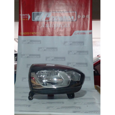 Farol Direito Renault Clio Máscara Negra Re-41 Ano 2013 2014 2015 2016 - Usado