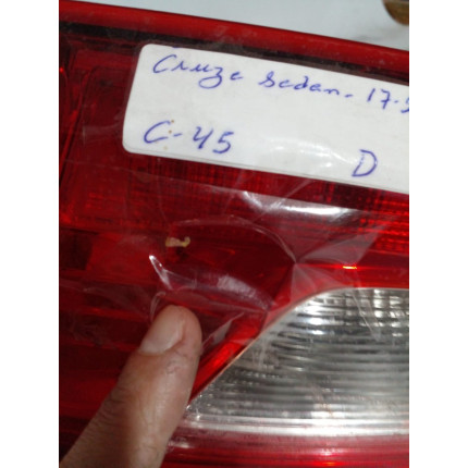 Lanterna Lado Direito Chevrolet Cruze Sedan Tampa Traseira C-45 Ano 2017 2018 2019 2021 2021 - Usado