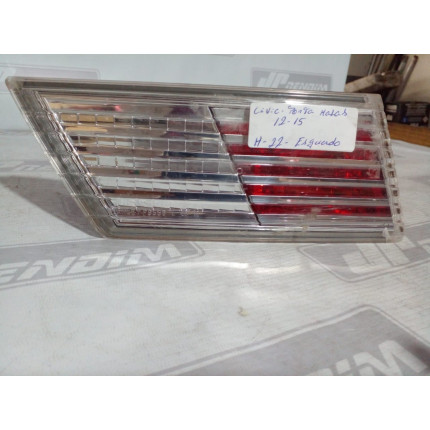 Lanterna Lado Esquerdo Honda Civic Tampa Traseira H-22 Ano 2012 2013 2014 2015 - Usado